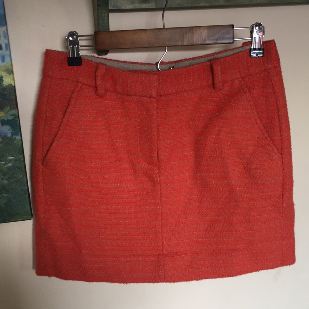 J. Crew women’s sz 4 mini wool blend skirt EUC